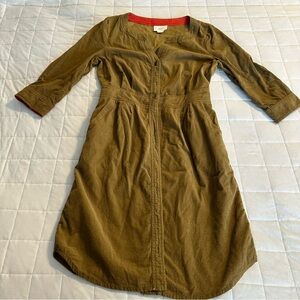 Maeve Khaki 3/4 Sleeve Dress